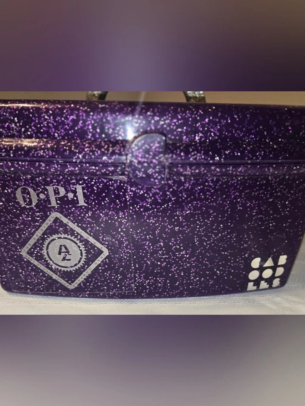 Purple Glitter OPI Caboodle Cosmetic Case